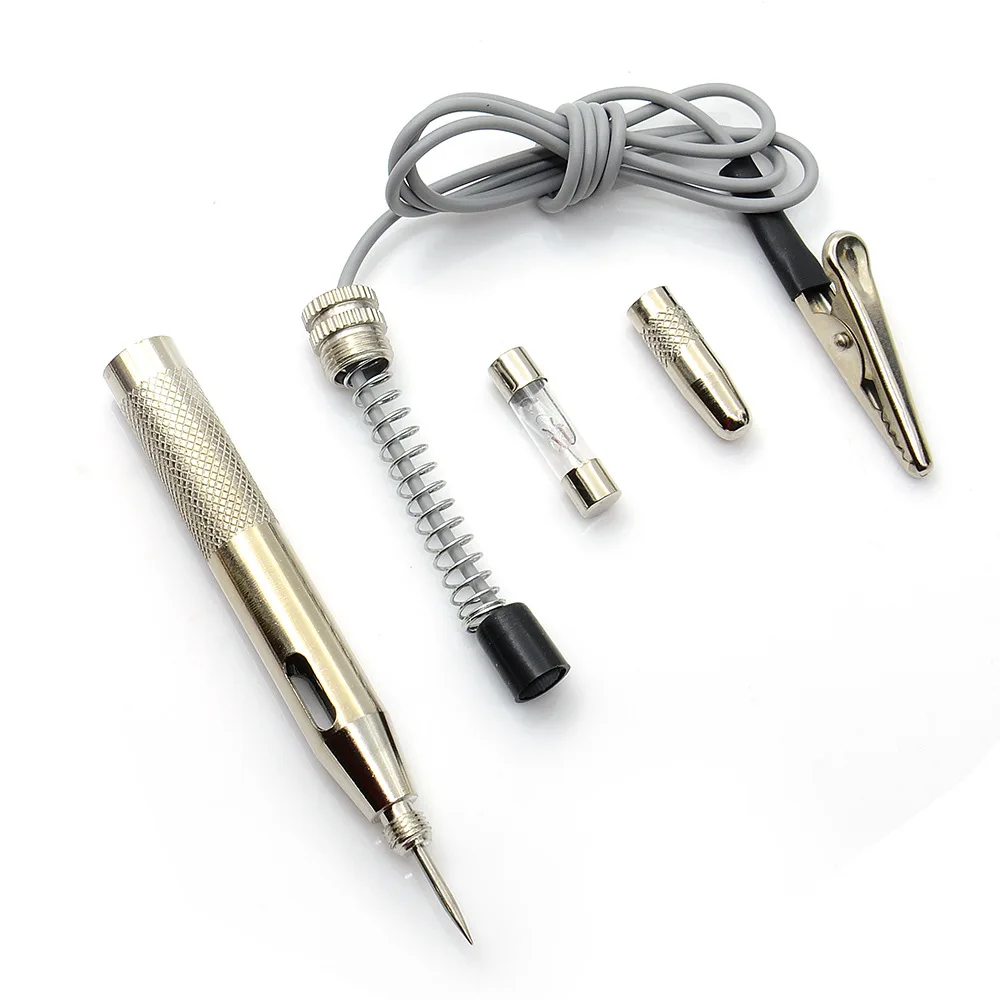 normal car temperature gauge Diagnostic Tools Auto Car Circuit Tester Test Probe Lamp 6V-24V Light System Lamp Voltage Test Pen Detector Copper Vehicle auto battery tester
