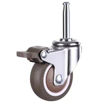 مقبس عجلة بغطاء جلبة مطاطي ، إدراج جذع ABS ، عجلات كرسي مكتب ، بكرات تروللي ، أجهزة الأثاث 4