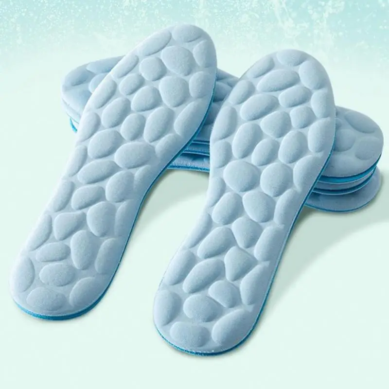 1Pair Massage Memory Foam Insoles for Shoes Sole Breathable Cushion Sport Insoles Feet Orthopedic Men Women Shoe Pads