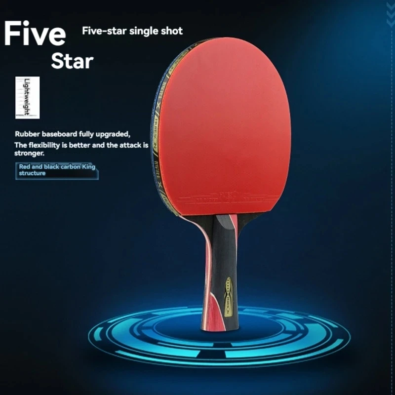 Table Tennis Bat Racket Ping Pong Paddle Single Professional Training Carbon For Beginner Advanced Players 6 7 8 Star Sport Part