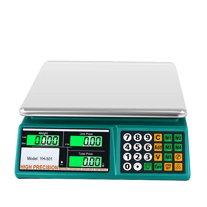 66LB Digital Weight Price Scale Electronic Price Computing Scale LCD Digital Commercial Retail Food Meat Weight Scales