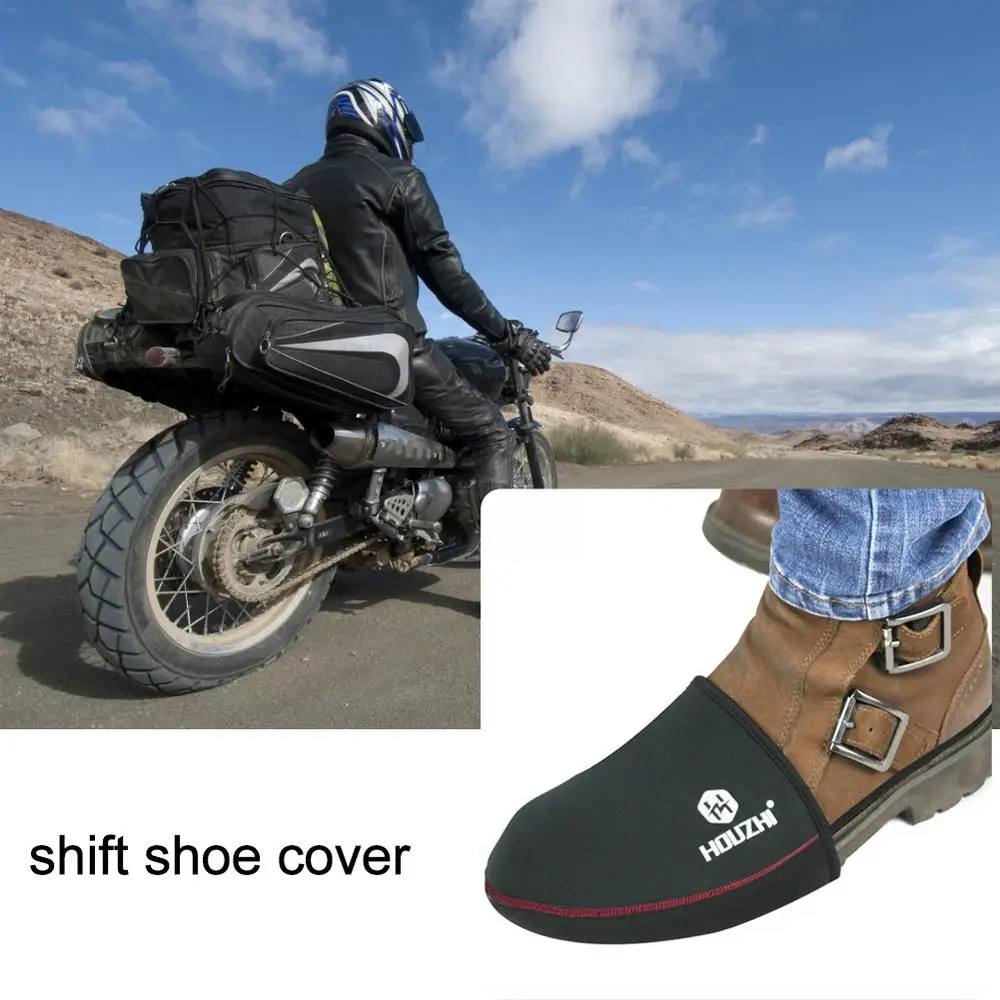 Rugged Waterproof Motorcycle Shoe Cover with Non-Slip Grip for Safe Rides