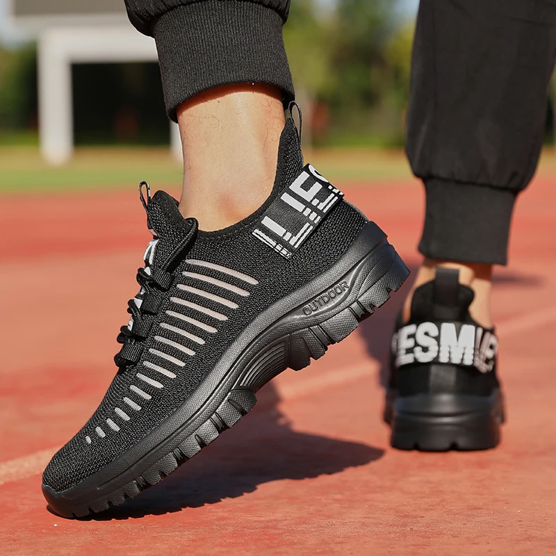 Mens Running Shoes Lightweight Breathable Mesh Sneakers for Jogging Gym Workout Mens Casual Shoes slip on Walking Shoes for Men 3
