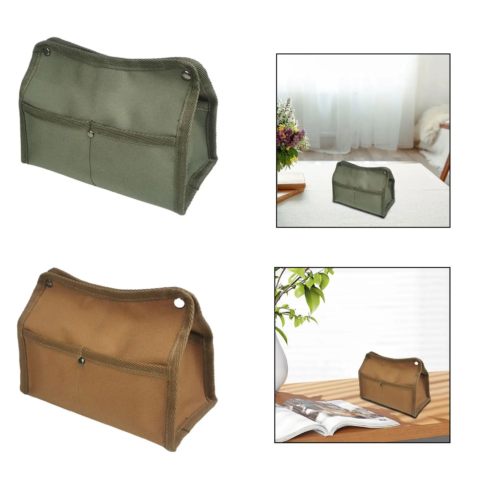 Outdoor Camping Wet Tissue Box Portable Napkin Canvas Paper Towel Wipe Case Bag for Camping Tent Travel Home Hiking Holiday Gift