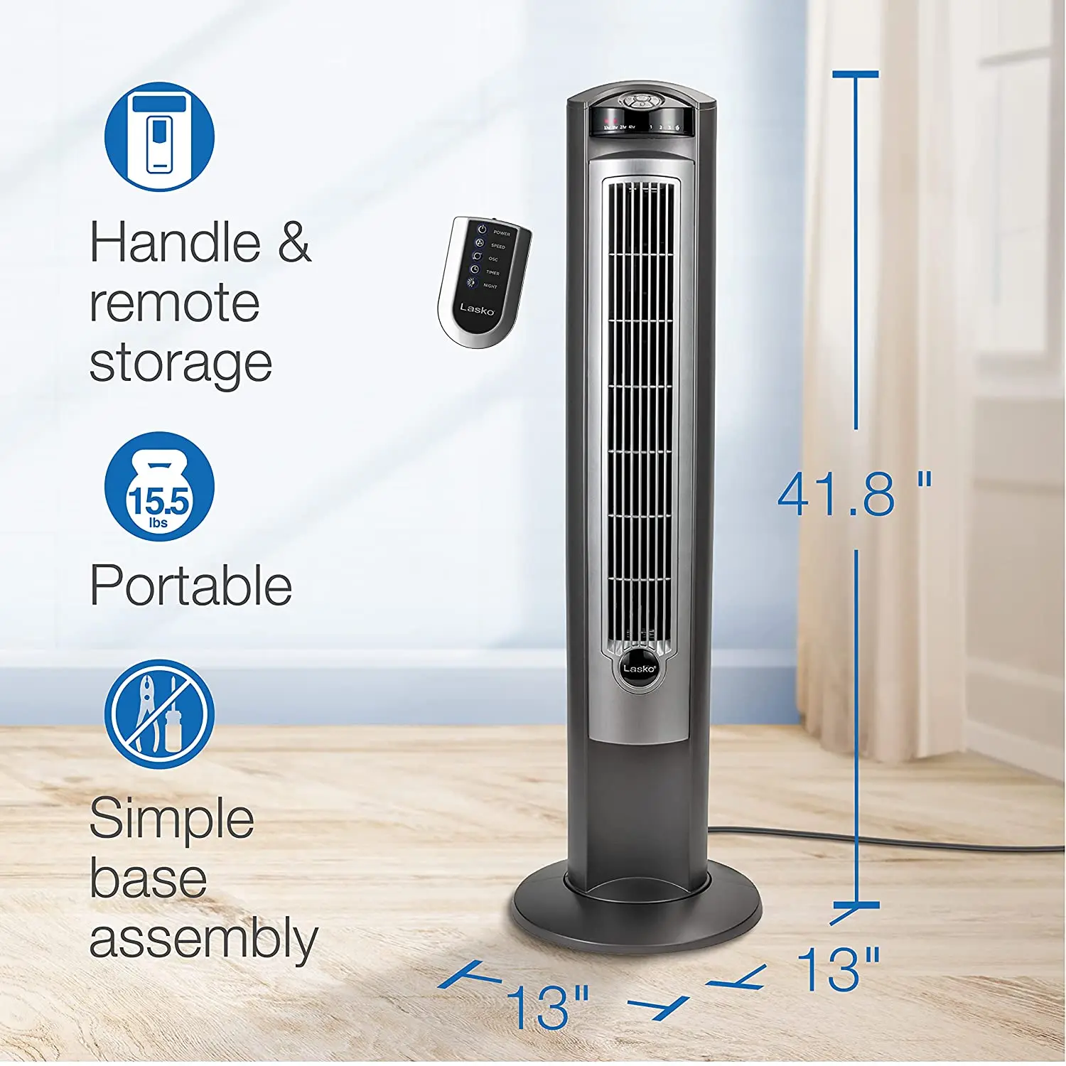 Tower Fan Remote Control | Oscillating Tower Fan | Remote Home Fan |  Portable Fan - Fans - Aliexpress