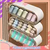 Upgraded Underwear Storage Box Socks Briefs Bras Panties Holder Wall Mounted Multi-Grids Movable Baffle Capacity Dustproof 5