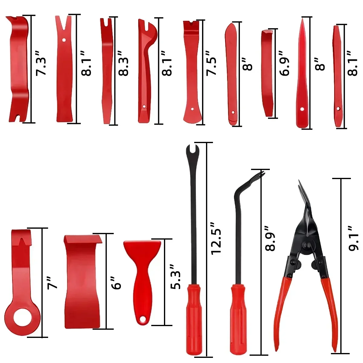 Car Trim Removal Tool Car Interior Disassembly Kit Panel Trim Removal Plastic Dismantlers Hand Complete Case