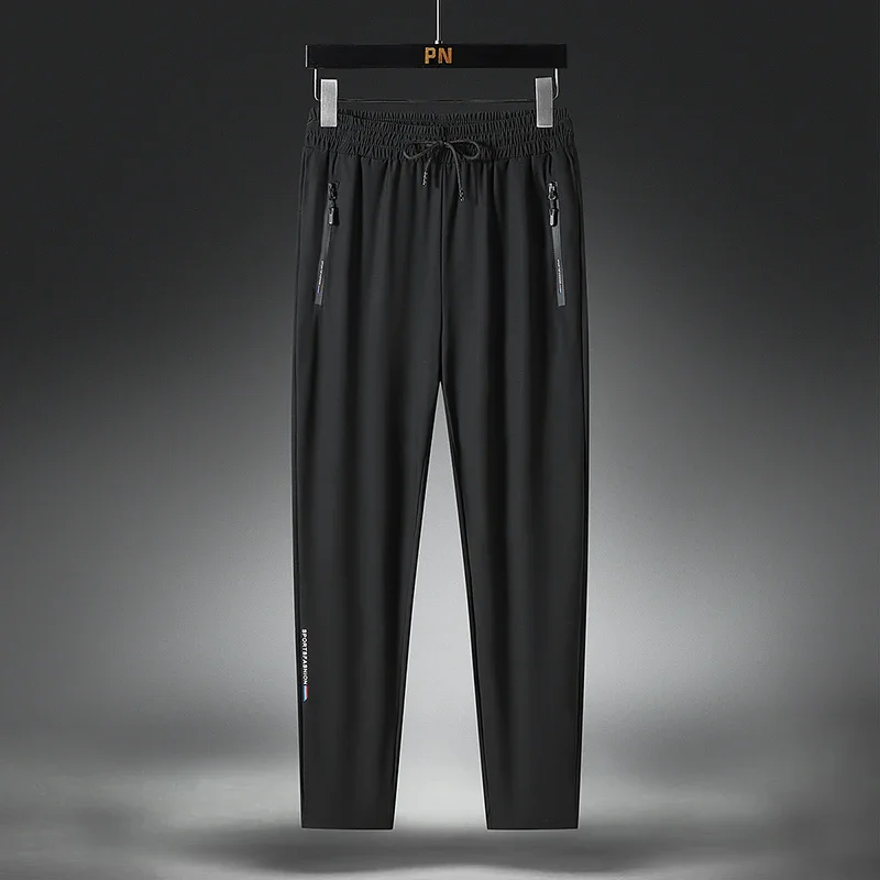 

Spring Men's Casual Pants Lightweight Breathable Hiking Fishing Camping Tactical Quick-drying Pants Men's Black Slim-fit Pants
