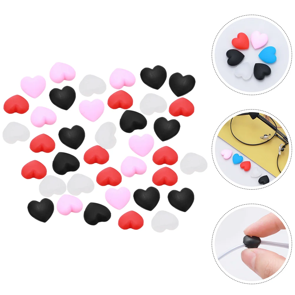 

40 Pairs of Professional Glasses Ear Grips Comfortable Glasses Stoppers Non-slip Glasses Retainers