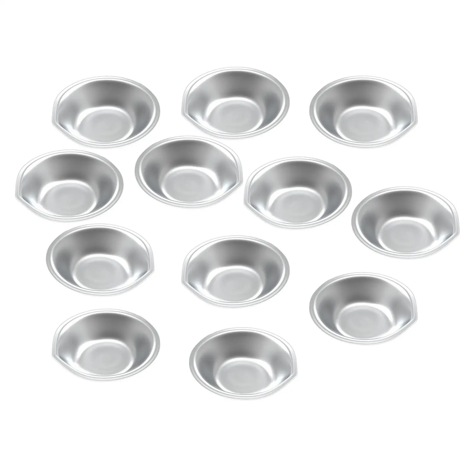 Stainless Steel Small Round Paint Tray Watercolours Paint Mixing Tray Painting Color for Home 12pcs paint tray color palette