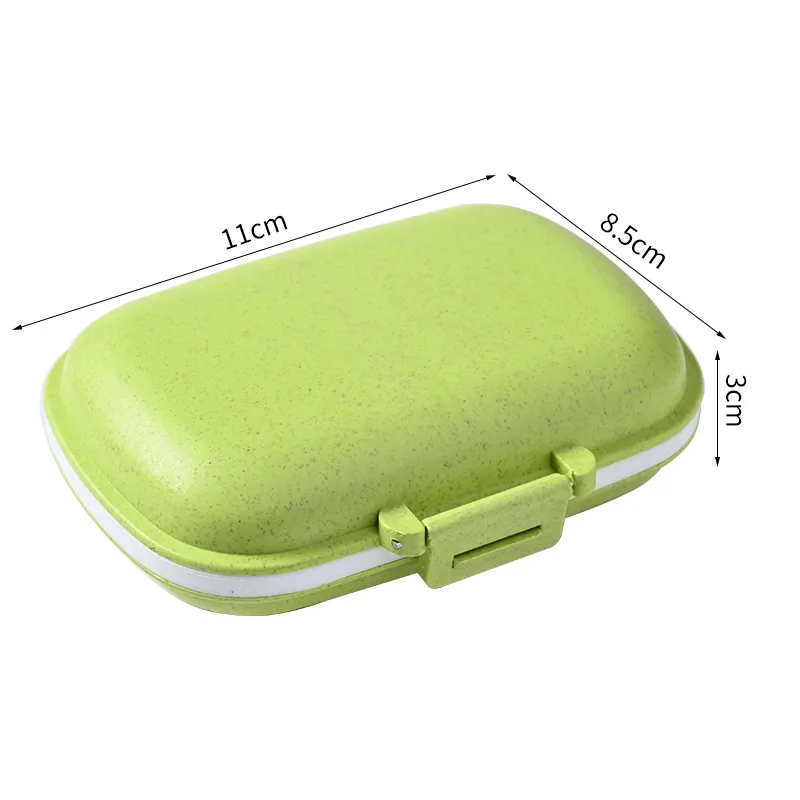 Compact 8-Grid Portable Medicine Organizer & Storage Box