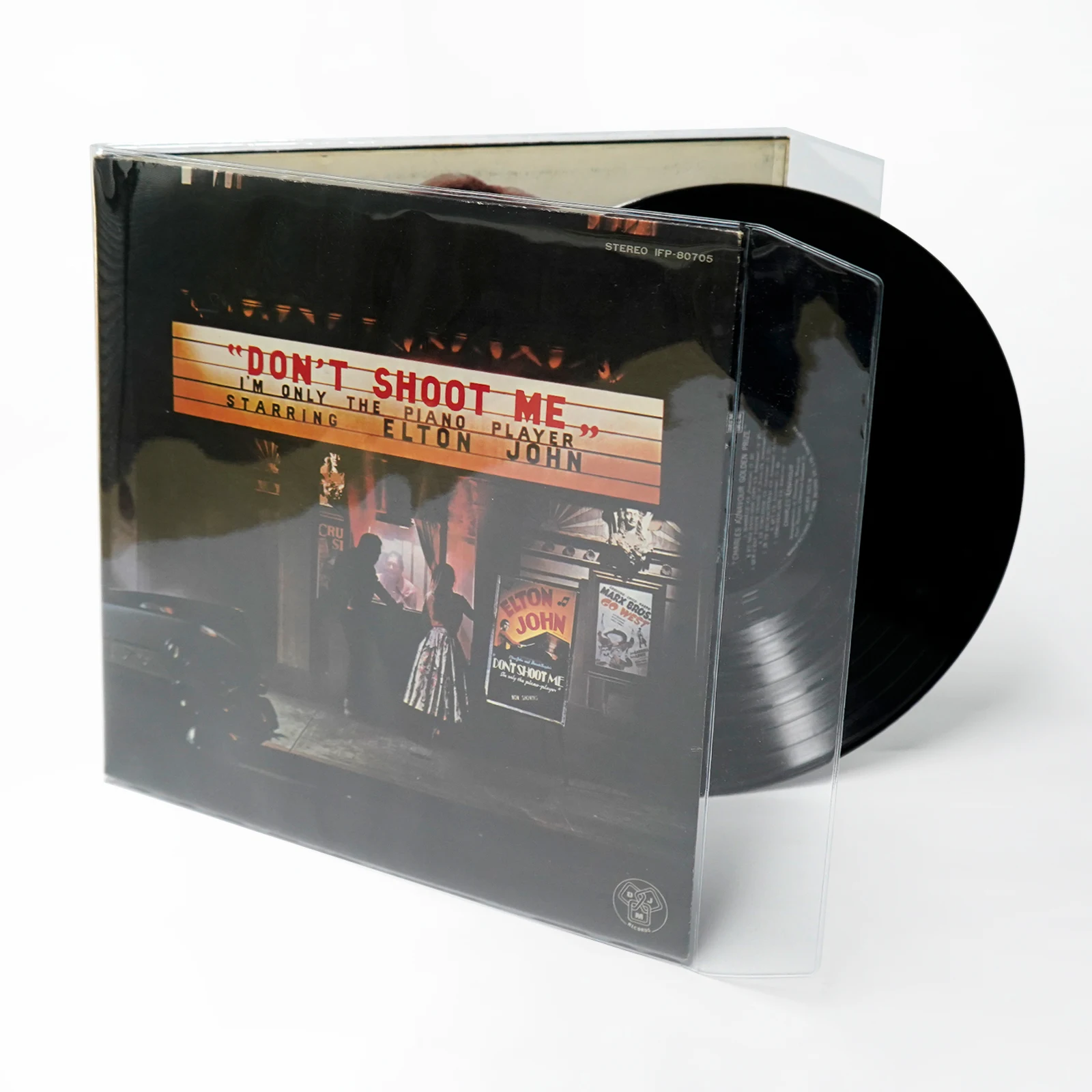 5PCS 재밀봉 가능한 폴리오 비닐 레코드 파우치 외부 플라스틱 비닐 레코드 보호 슬리브 12'' 폴리오 레코드 LP GATEFOLD 2LP New