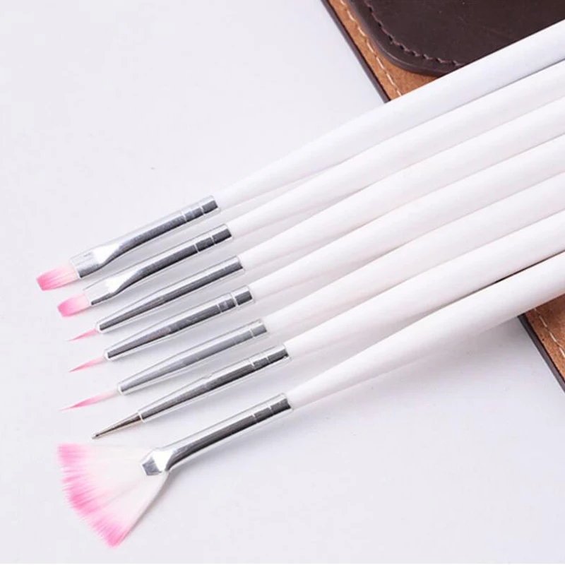 7PCS Multi Functional Color Pens For Nail Enhancement Nail Art Drawing Pen Sets Beauty Brush Tools Manicure Accessories