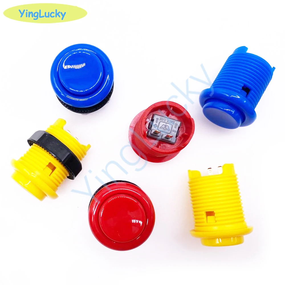 Neuer 1er-Pack Arcade American Button 28mm Arcade-Tasten Naruts HAPP Rundtaste für Arcade-Joystick-Kit Arcade-Spielautomaten-Tasten – Detail 9