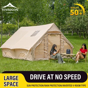 캠핑 Large Camping Inflatable Tent For 8-10 People 1