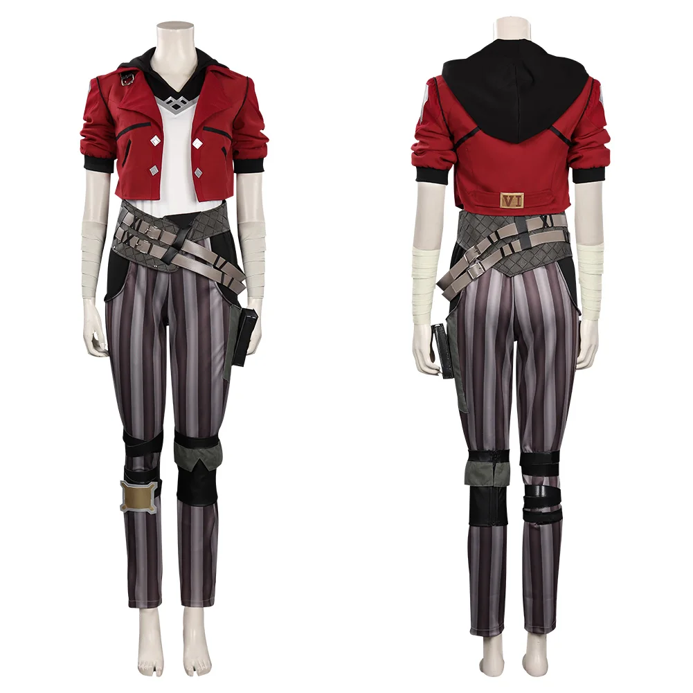 

Arcane LoL Vi The Piltover Enforcer Cosplay Costume Outfits Halloween Carnival Suit