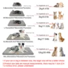 Medium Dog Bed Detachable Neck Guard Dog Sleeping Mat Soft Full Small Cat Kennel Winter Warm Elastic Pet Dog Sofa Accessories 6