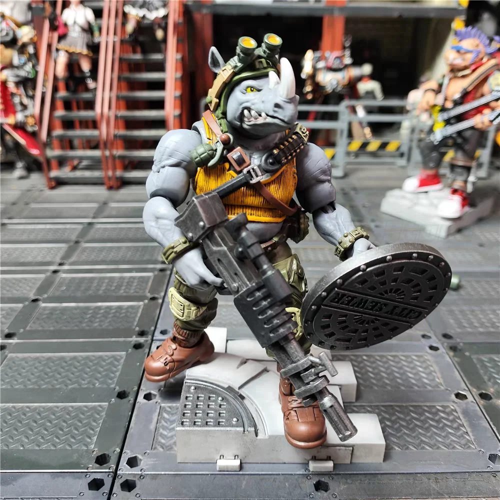 JoyToy 2体セット TMNT ビーバップ ロックステディ 新品 在庫あり】JOYTOY TMNT ミュータント・タートルズ ビーブップ ロック