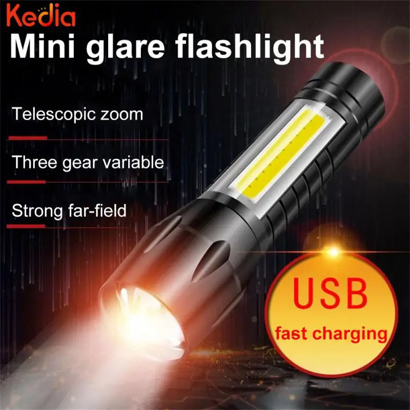 

1PCS Zoomable For Camping Cycling Climbing Flashlight Waterproof Rechargeable Lamp Mini Military Tactical Flashlights 2000lm