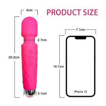 Wireless Vibrator USB Rechargeable Massager Sex Toys for Woman Masturbator Siliconen Erotic AV Magic Wand Clitoris Stimulator 3