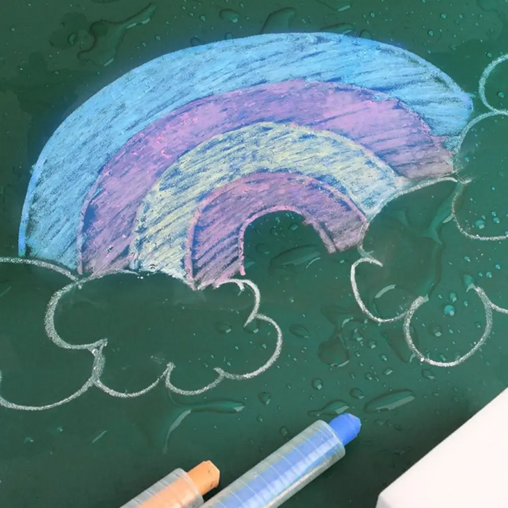 컬러 수성 분필 지울 수 있는 칠판 낙서 그림용 고체 수성 분필 손에 묻지 않는 먼지 없는 분필