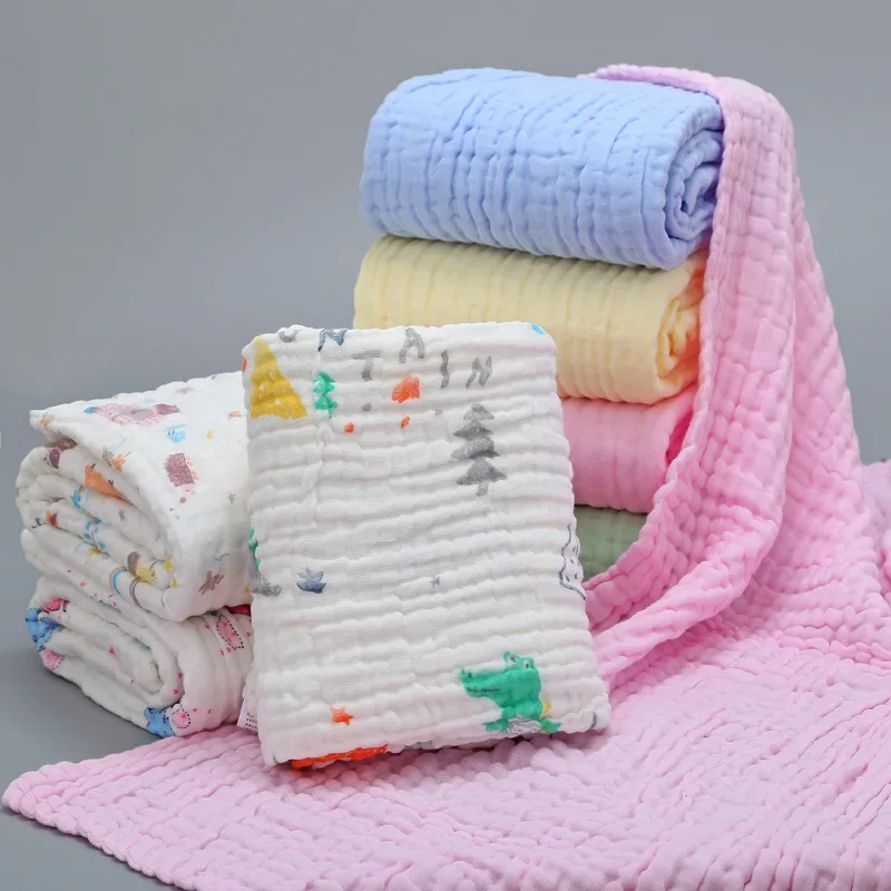 6 Layers Baby Blankets Newborn Muslin Swaddle Baby Bedding Custom Blanket Couverture Bebe Emmaillotage 3