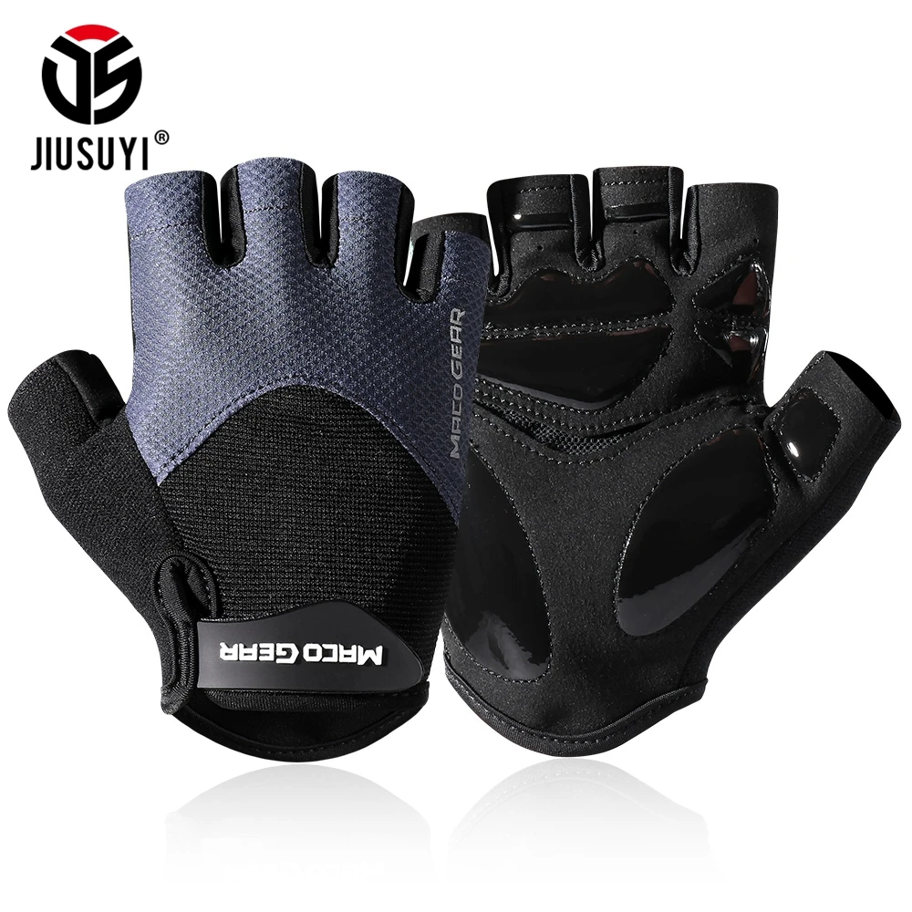 Bike Gloves Half Finger Sports Cycling Shock-Absorbing Bicycle Running Gym Fitness Bodybuilding Work Anti-skid Gear Men Women bike gloves half finger sports cycling shock absorbing bicycle running gym fitness bodybuilding work anti skid gear men women