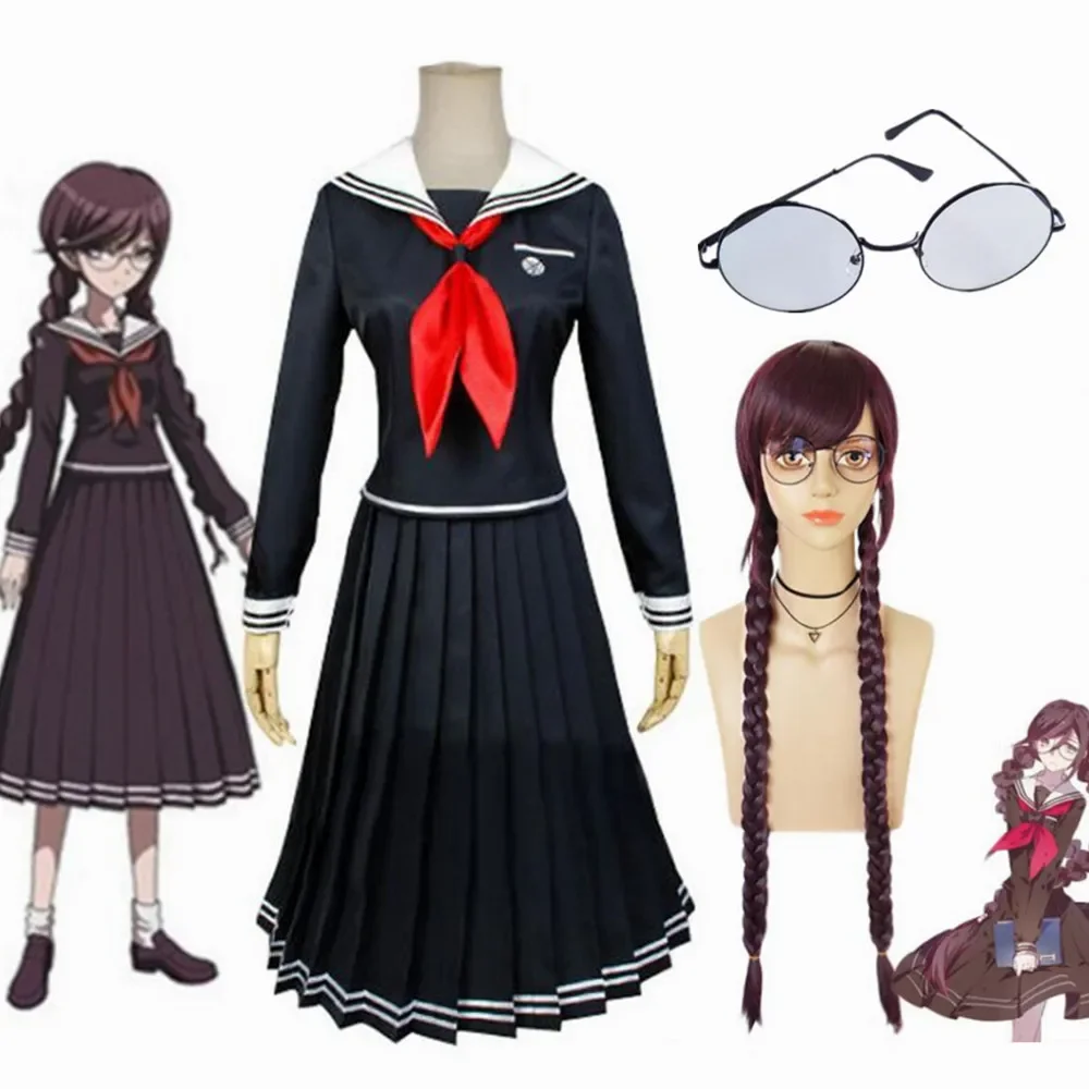 

Halloween Costumes for Women New Game Danganronpa Toko Fukawa Cosplay Costume Anime Woman Dresses School Uniform Full Set