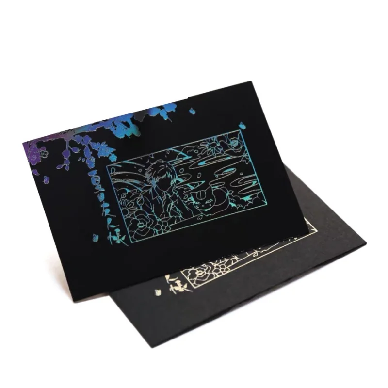 

Эксклюзивная визитная карточка под заказ, логотип из золотой фольги, голографическая штампованная бумага, поздравительная открытка