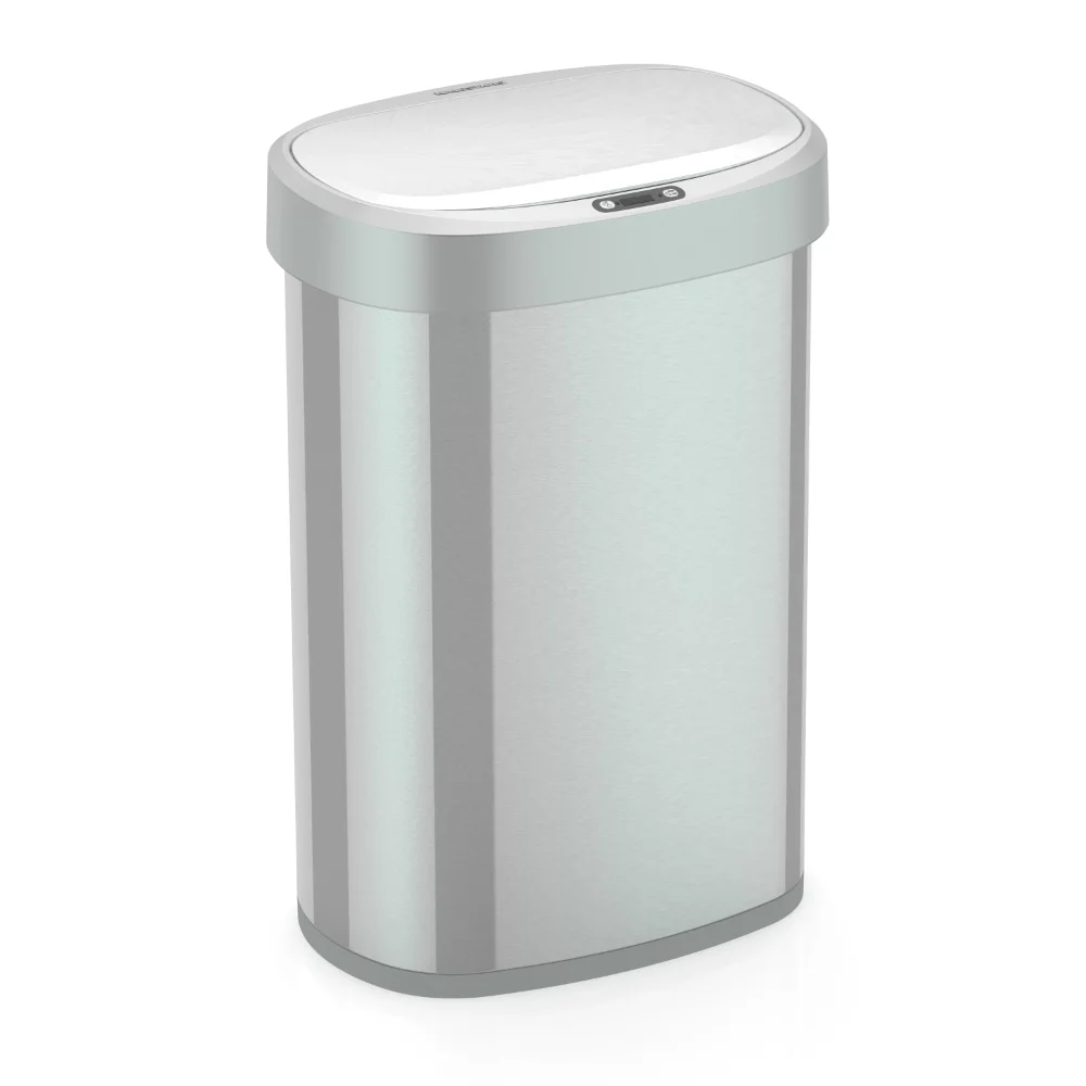 

KAZHAN 13.2 Gallon Motion Sensor Trash Can With Stainless Steel Lid