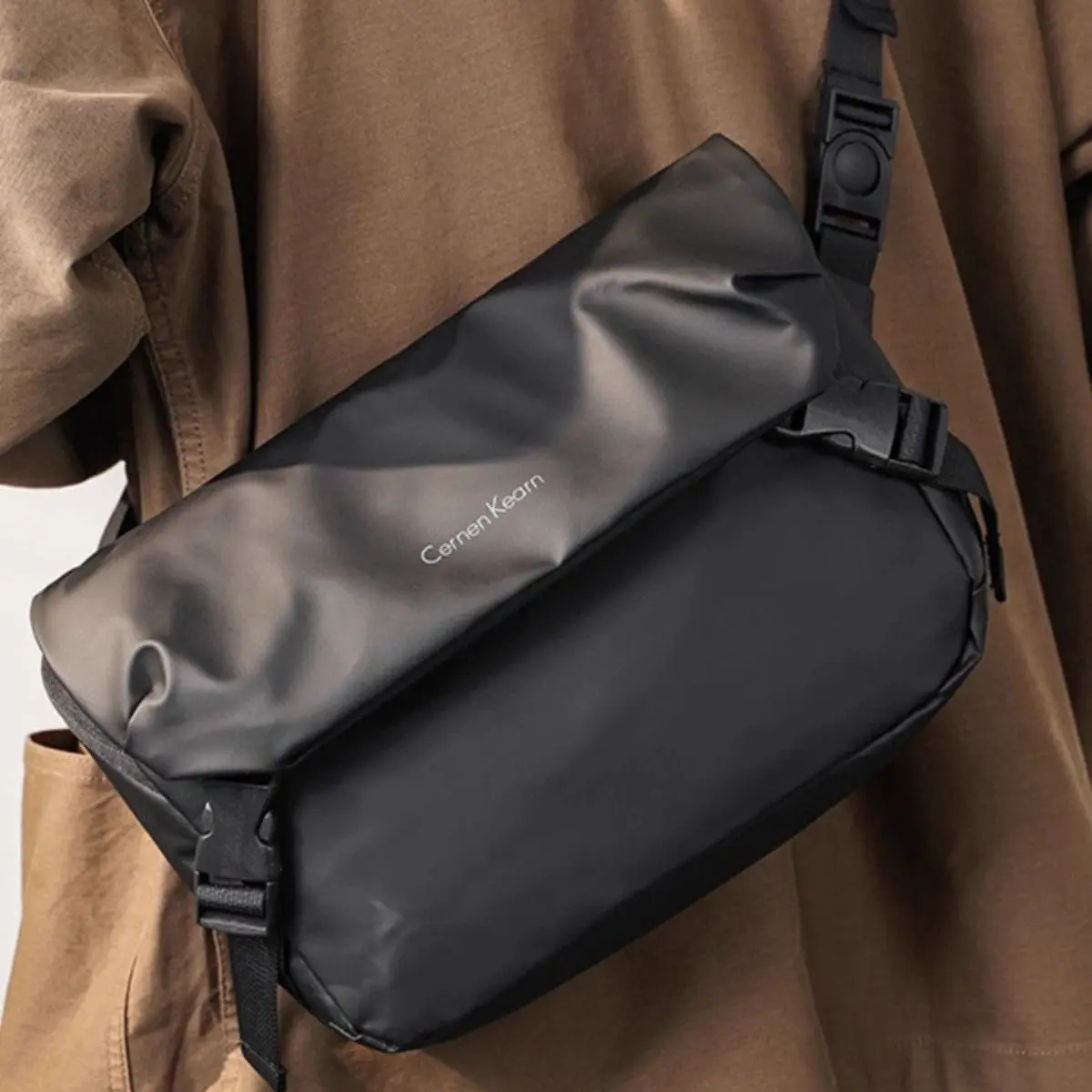 New Oxford Cloth Canvas Men's Single Shoulder Bag Casual Crossbody Backpack Japanese Style Trendy Small Square Bag