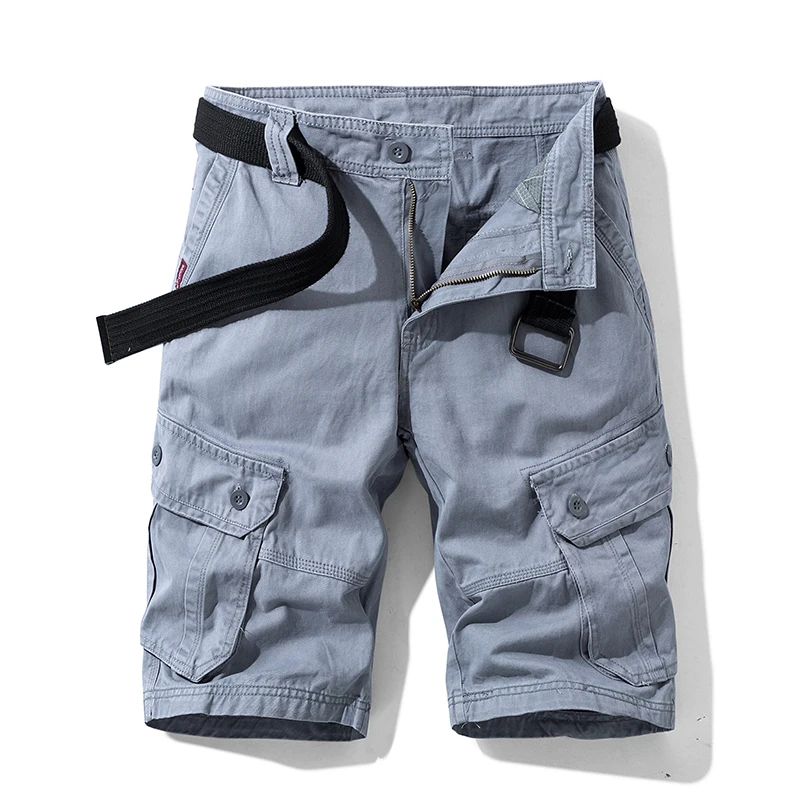 Fashion Work Clothes Shorts Men's American Fashion Brand Outdoor Multi-Pocket Pants Loose Straight Casual All-Match Cropped Pant