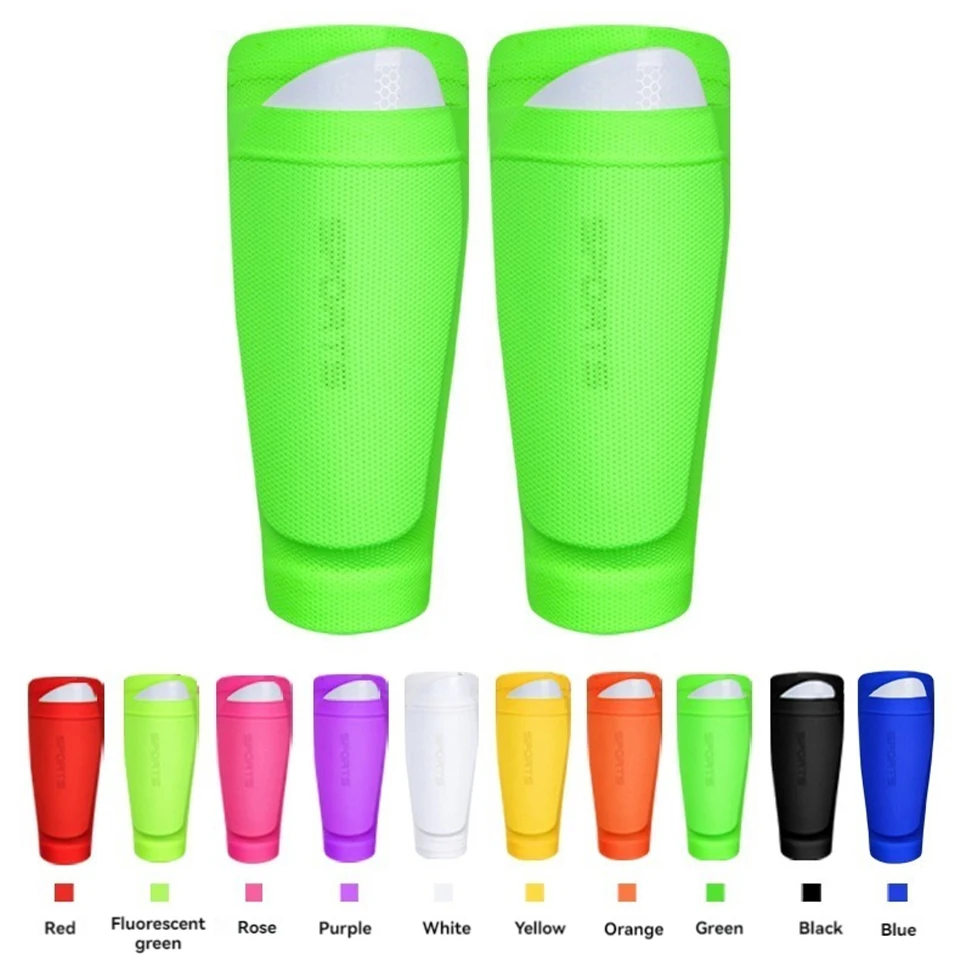 Soccer Shin Guards for Kids Youth Adults with Sleeves Lightweight Protective Equipment