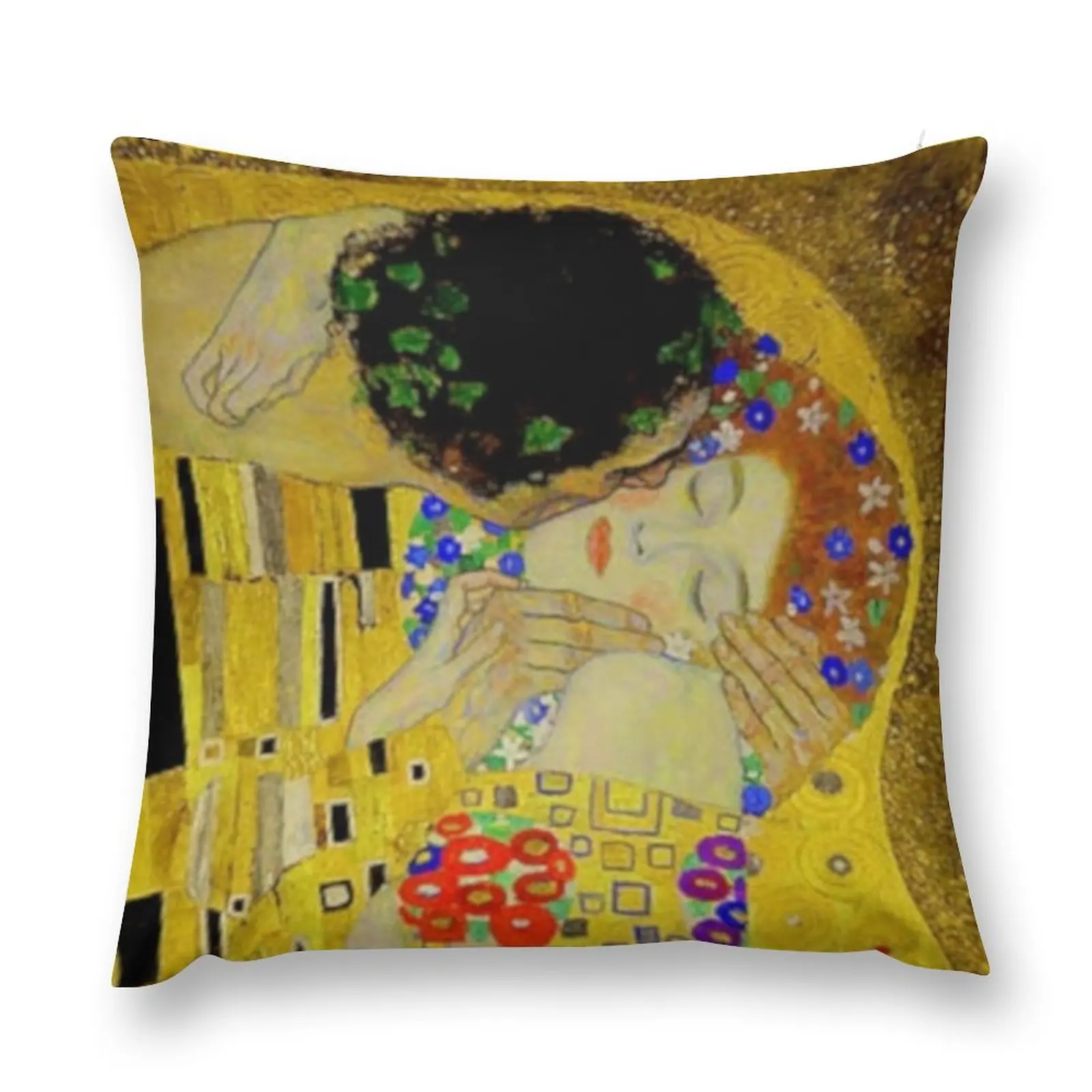 

The Kiss by Gustav Klimt |Liebespaar - The Lovers Throw Pillow Sofa Covers Pillowcases