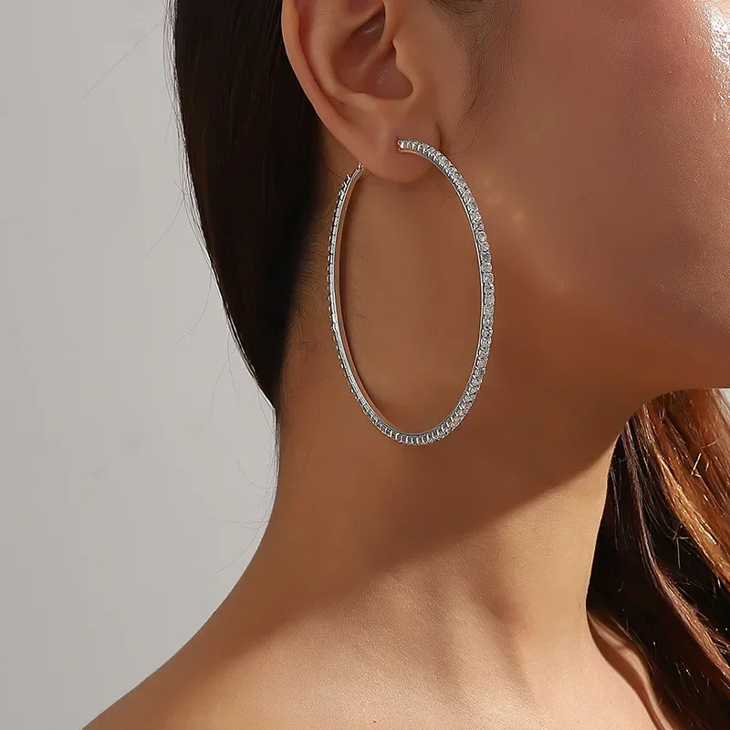 

8cm Oversized Hoop Exaggerated Earrings 2023 Eardrop For Women