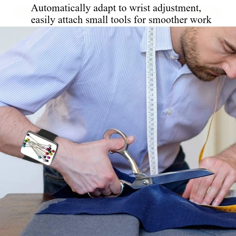 Magnetic Silicone Wrist Sewing Pincushion for Sewing