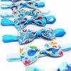 10PCS Summer New Dog Bow Tie Beach Series Handmade Adjustable Cartoon Print Pet Collars Neckties For Dog Pet Dog Accessories 5