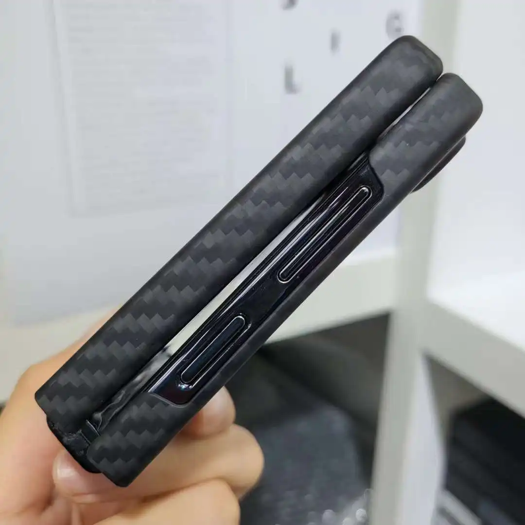 ACC-MagSafe Real Carbon Fiber Case for Samsung Galaxy Z Flip 5 Aramid Fiber Ultra-thin Anti-drop Z Flip 5 Cover