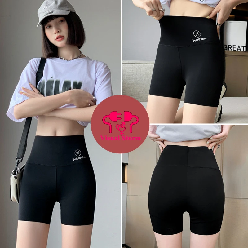 Woman Summer Open Crotch Sexy Leggings Gym High Rise Breathable Hot Pants Sport Outdoor Sex Clubwear Crotchless Short Trousers