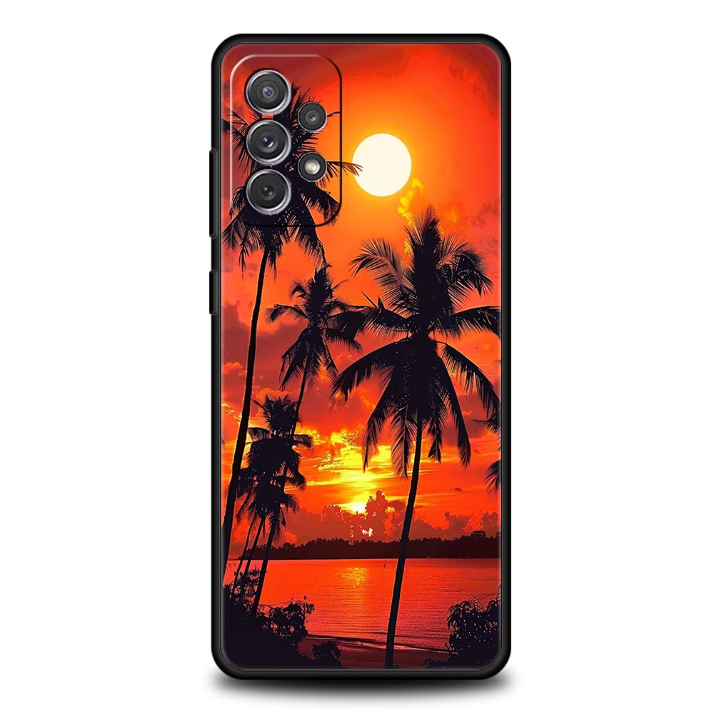 Coconut Tree Design Phone Case - Tropical Style Protective Cover