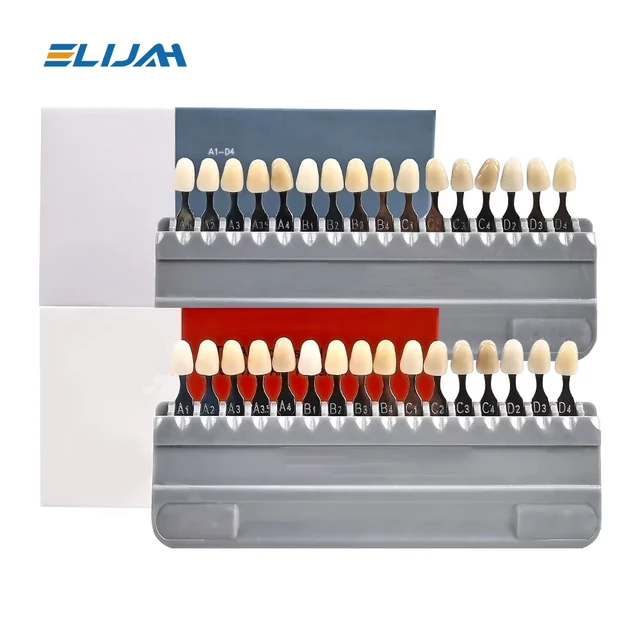 Denspay Dental Equipment Teeth Whiting Porcelain Pan Classical 16 Colors Guide Tooth Model Colorimetric Plate Model