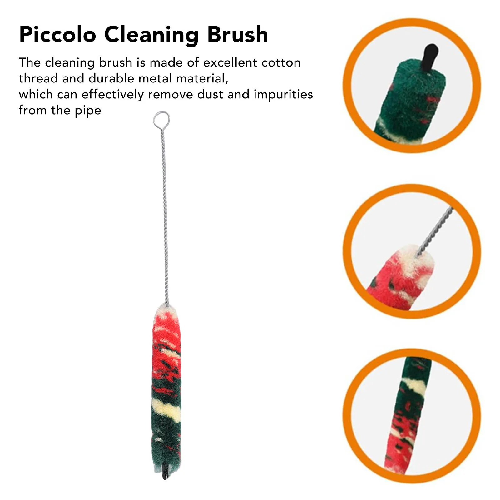 PiccoloCleaningBrushColorLongMetalSetVersatileMusical