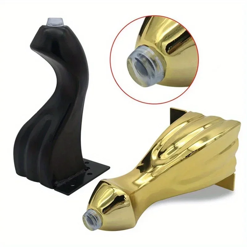4Pcs 14.5cm European Style Hardware Fittings Metal Furniture Legs Dresser Cabinet Replacement Sofa Cabinets Bed TV Cabinet Feet