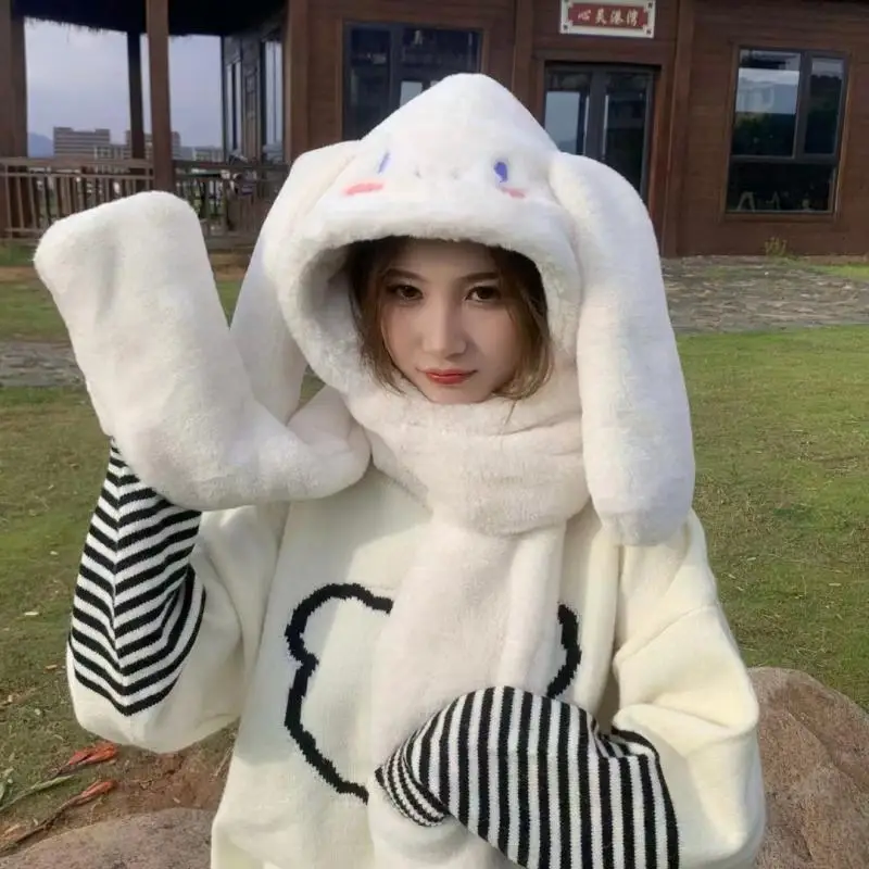 

Sanrio Cinnamoroll милая плюшевая большая Очаровательная собака может двигать уши Осень и зима для студентов искусственные подарки для мальчиков и девочек