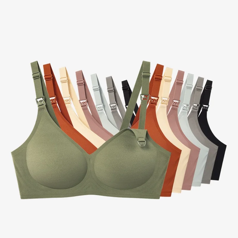 Breastfeeding bra large size pregnant women underwear maternity nursing bra 5