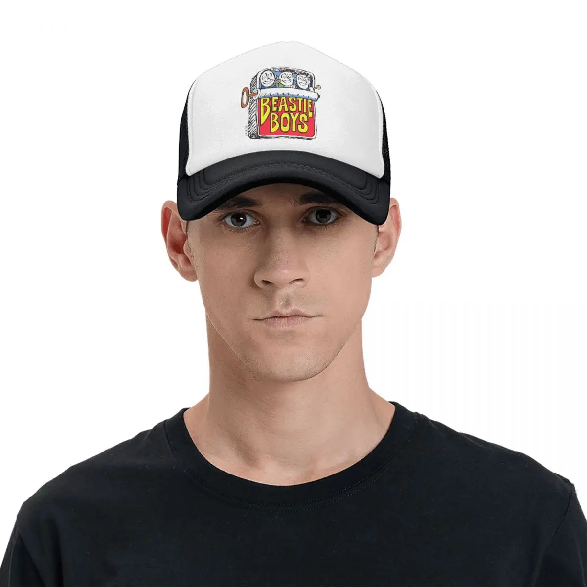 Beastie Boys Sardine Can Trucker Hats Unisex Sport Hats Sun Caps Fishing Hat Adjustable Polyester Mesh Baseball Cap Summer 5