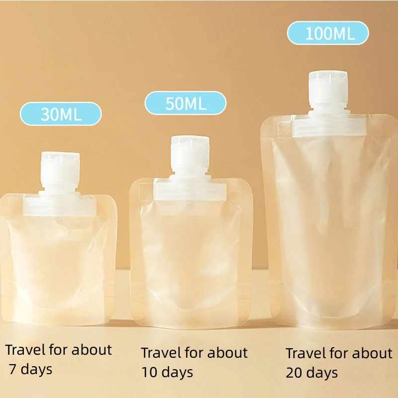 15 Sacchetti Da Viaggio Per Shampoo E Lozioni - Dispenser Ricaricabili Per Trucco, Bianco - Foto 7