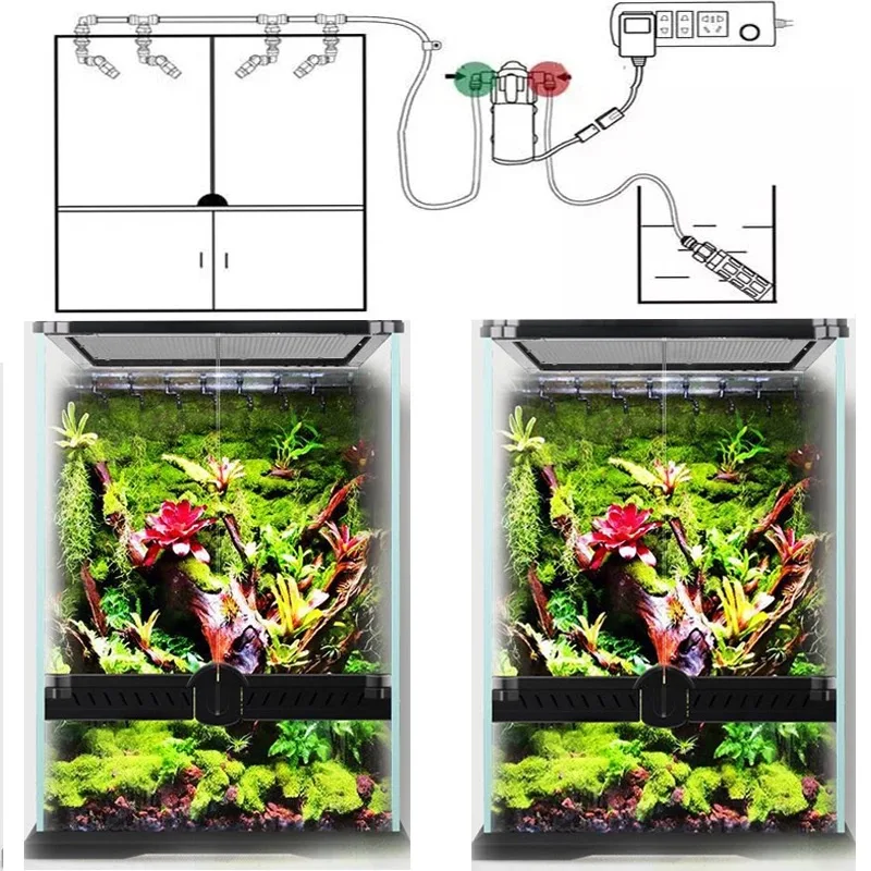 C Series Reptile Mister Fogger Terrariums Humidifier High Pressure Silent Pump Fog Machine Rainforest Sprayer System