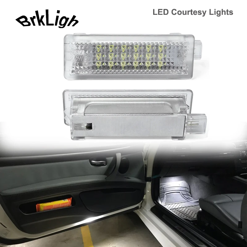 

2Pcs LED Car Door Courtesy Footwell Light Luggage Trunk Glove Box Lamp For BMW E90 E91 E92 E93 E81 E87 F30 F32 X1 X3 X4 X5 X6 Z4