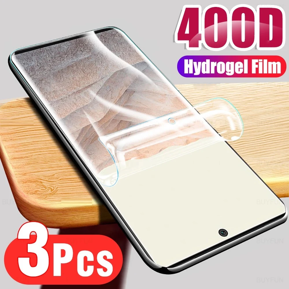 

3PCS Hydrogel Film For Google Pixel 8 Pro 7 7A 6 6A 5 5A 4A 4 XL 3 9H Screen Protector Film